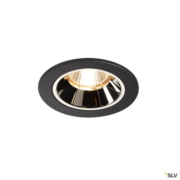 NUMINOS DL S, Indoor LED recessed ceiling light black/black 2700K 40° including leaf springs