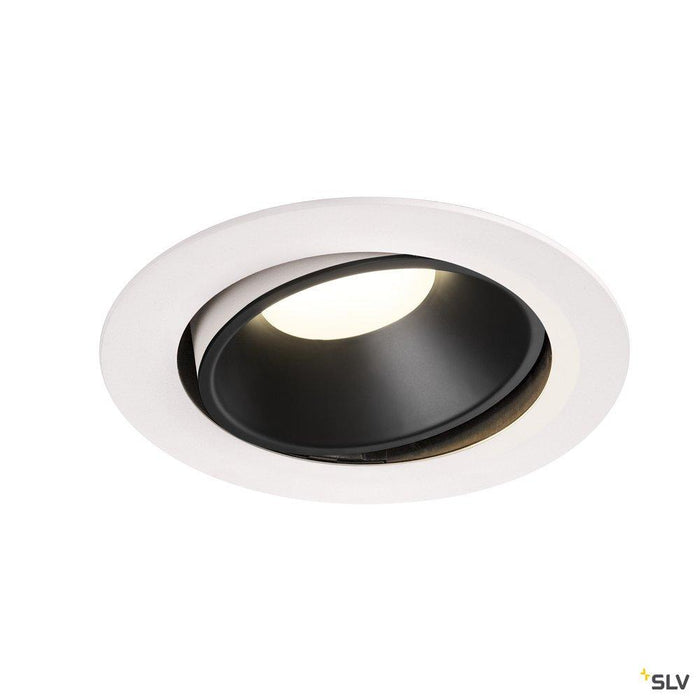 NUMINOS MOVE DL XL, Indoor LED recessed ceiling light black/white 4000K 55° rotating and pivoting