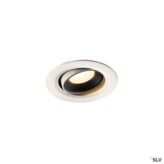 NUMINOS MOVE XS, white / black recessed ceiling light, 3000K 40°