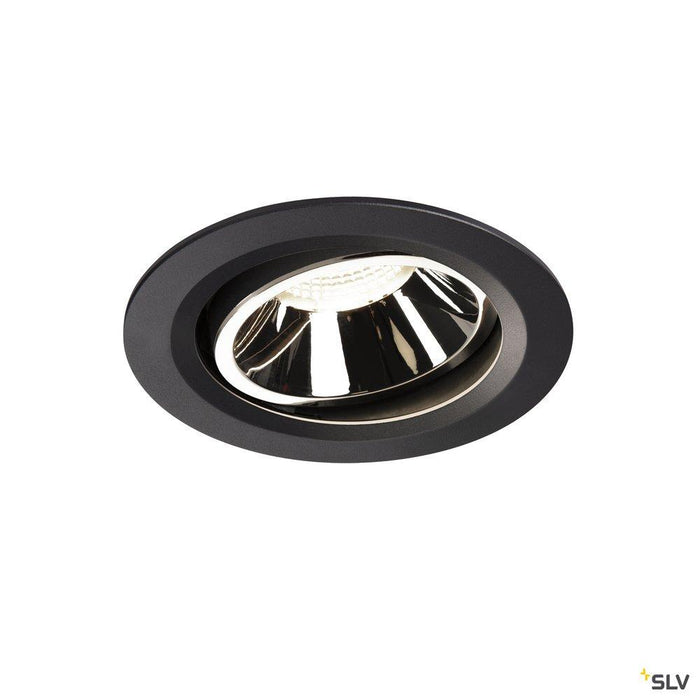 NUMINOS MOVE DL L, Indoor LED recessed ceiling light black/chrome 4000K 40° rotating and pivoting