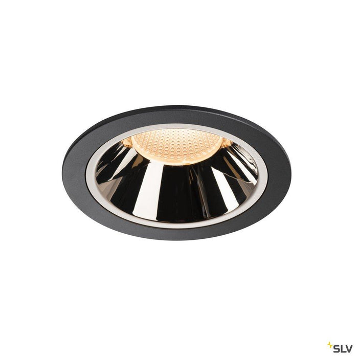 NUMINOS DL XL, Indoor LED recessed ceiling light black/white 2700K 55°