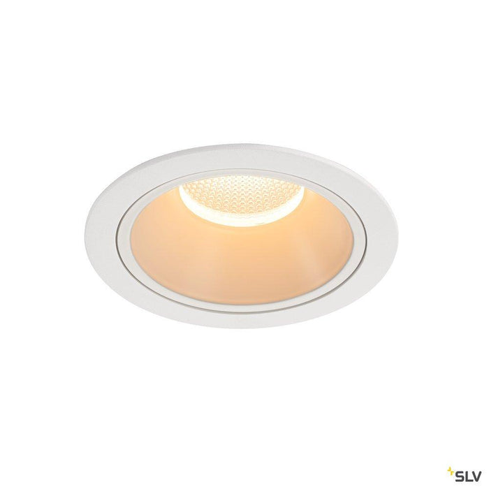 NUMINOS DL XL, Indoor LED recessed ceiling light black/white 2700K 40°