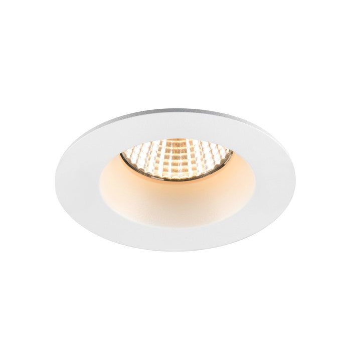 NEW TRIA UNIVERSAL 68, recessed ceiling light, 2500/3000/4000K, 38°, IP 20 / IP 65, round, white