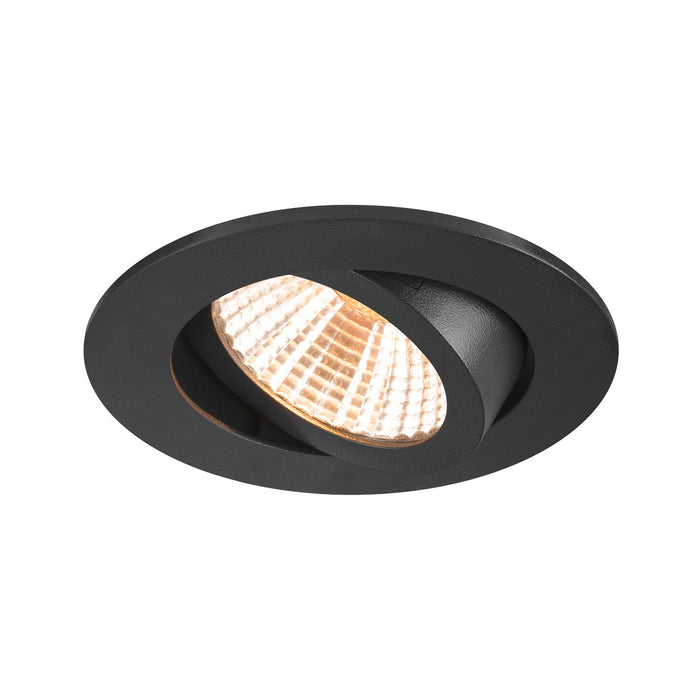 NEW TRIA 68, recessed ceiling light, 2700K, 38°, IP 20, round, black