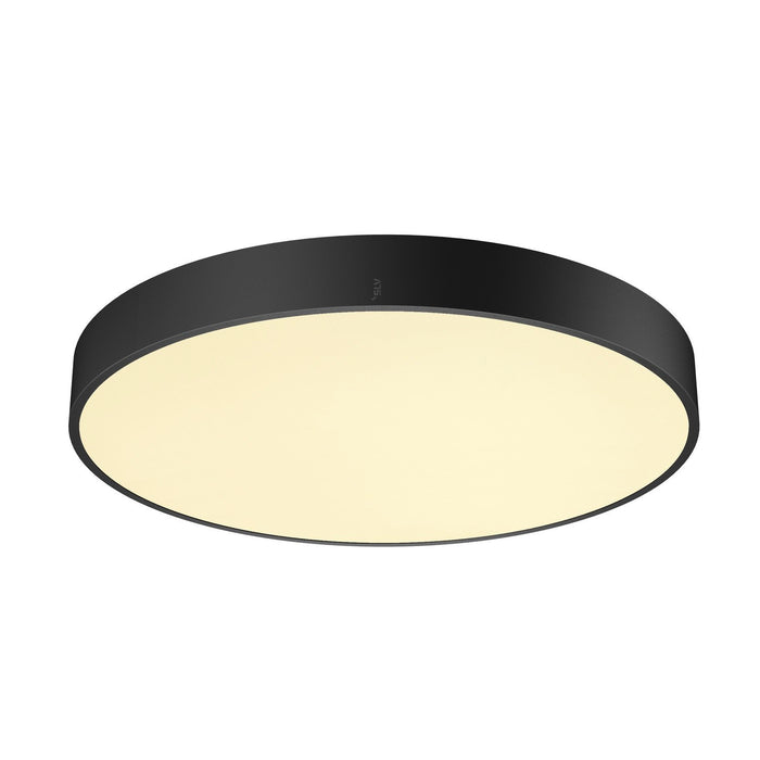 MEDO PRO 60, wall- and ceiling-mounted light, round, 3000/4000K, 37W, DALI, Touch, 70°, UGR<19, DC, black