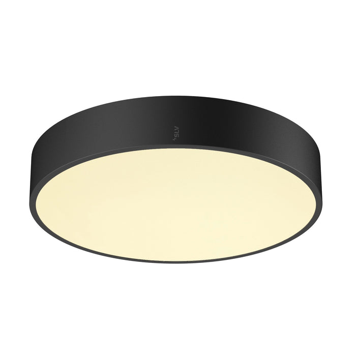 MEDO PRO 40, wall- and ceiling-mounted light, round, 3000/4000K, 19W, DALI, Touch, 70°, UGR<19, DC, black