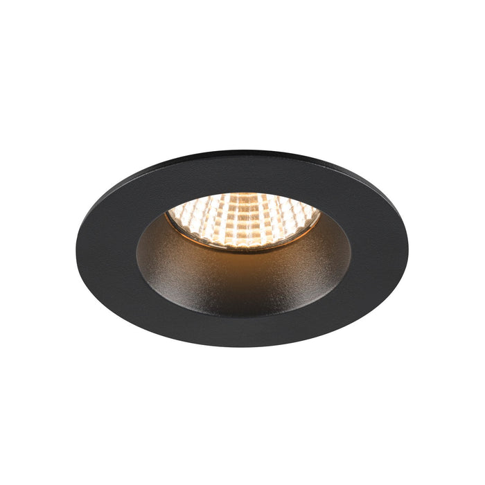 NEW TRIA UNIVERSAL 68, recessed ceiling light, 2500/3000/4000K, 38°, IP 20 / IP 65, round, black