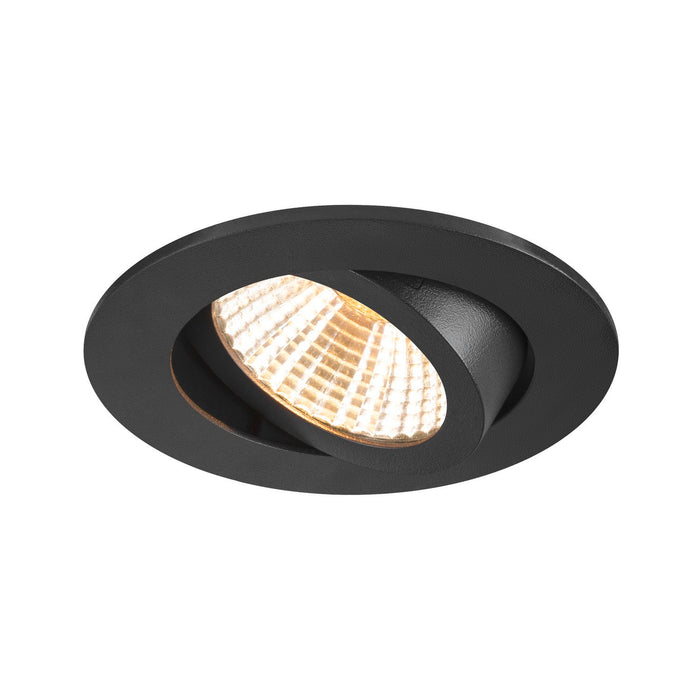 NEW TRIA UNIVERSAL 68, recessed ceiling light, 2500/3000/4000K, 38°, IP 20, round, black