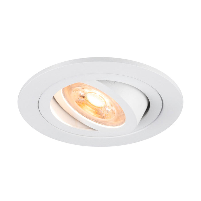 NEW TRIA 75, recessed ceiling light, round, max. 10W GU10, white