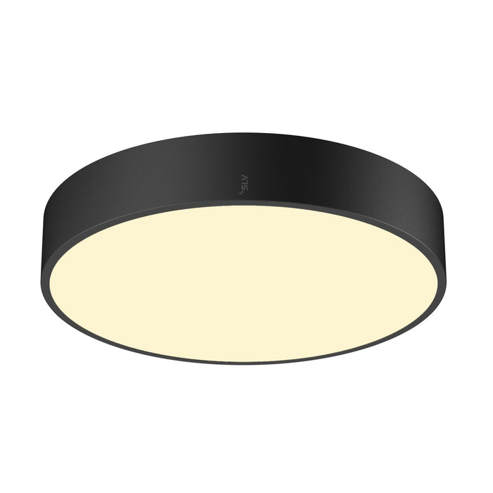 MEDO PRO 40, wall- and ceiling-mounted light, round, 3000/4000K, 19W, trailing-edge phase, 110°, black