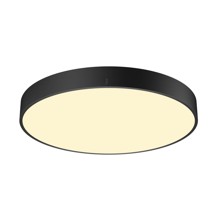 MEDO PRO 60, wall- and ceiling-mounted light, round, 3000/4000K, 39W, DALI, Touch, 110°, black