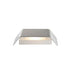 Bottom view product picture of SLV MANA, lamp shade, aluminium, polished aluminium, L/H/T 27/13,5/6,5 cm