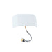 Sloping product picture of SLV MANA, lamp shade, aluminium, white, L/H/T 27/13,5/6,5 cm