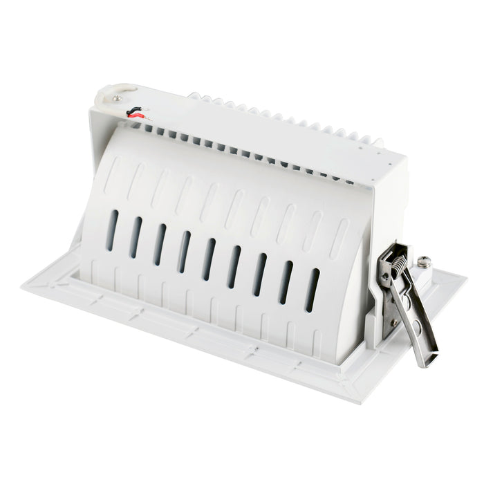 Bottom view product picture of SLV ALAMEA LED recessed ceiling light, white, 3000K, 29,4W