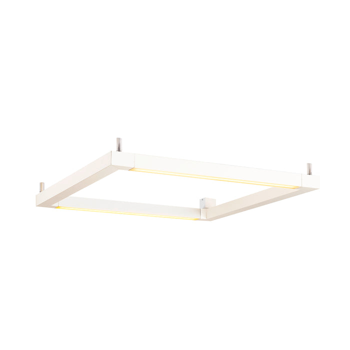 Back view product picture of SLV OPEN GRILL LED, double twist wall and ceiling light, square, white