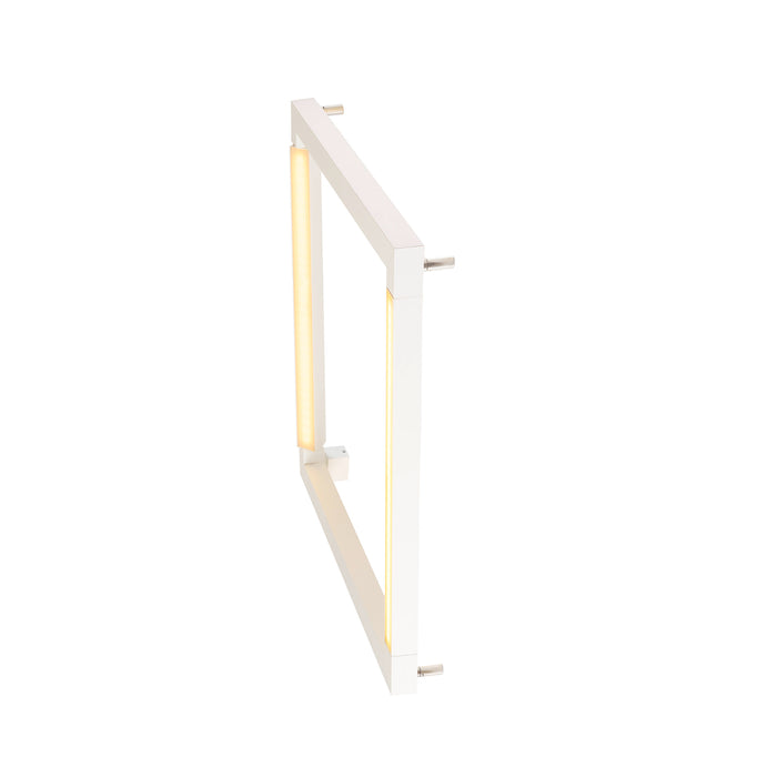 Detailed view product picture of SLV OPEN GRILL LED, double twist wall and ceiling light, square, white