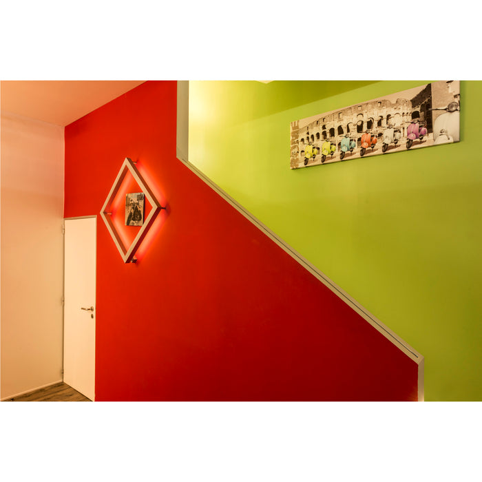 Ambient picture of SLV OPEN GRILL LED, double twist wall and ceiling light, square, white