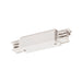 White plastic track lighting connector.