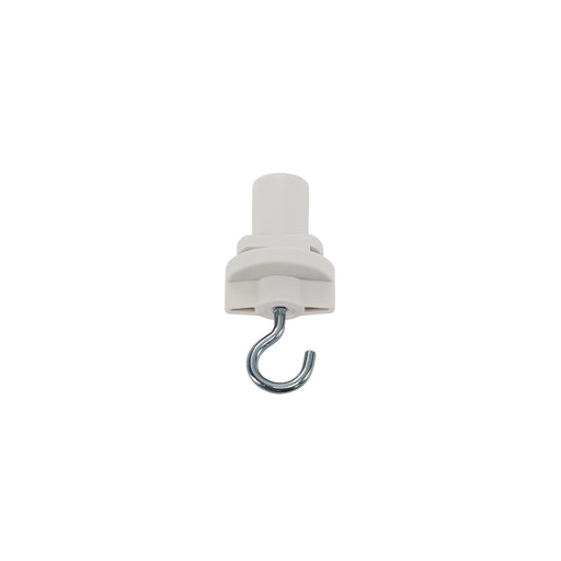 SLV HOOK, for S-TRACK 240V 3-circuit surface-mounted track, traffic white