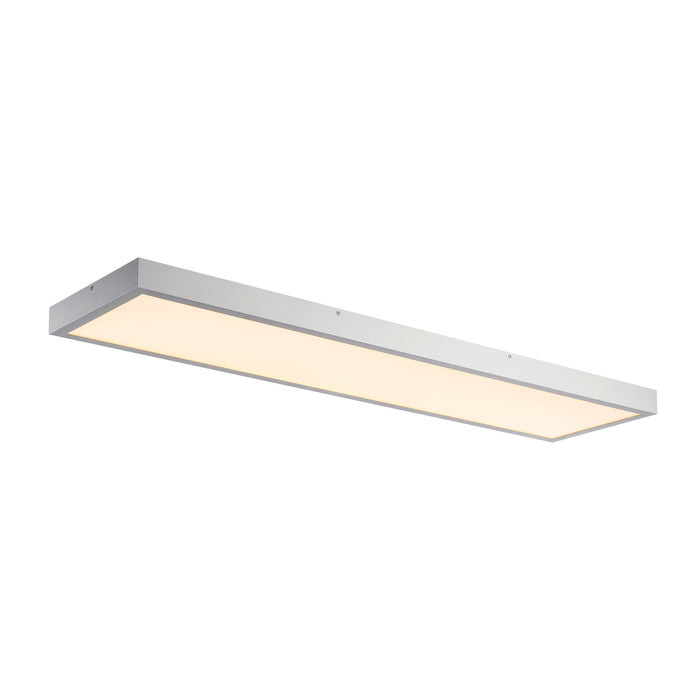 SLV PANEL, 1200x300mm LED Indoor surface-mounted ceiling light, 3000K, silver-grey