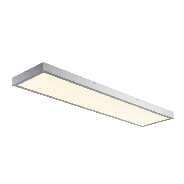 Back view product picture of SLV PANEL, 1200x300mm LED Indoor surface-mounted ceiling light, 4000K, silver-grey