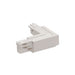 SLV EUTRAC L-connector, with feed-in capability, outer earth, traffic white