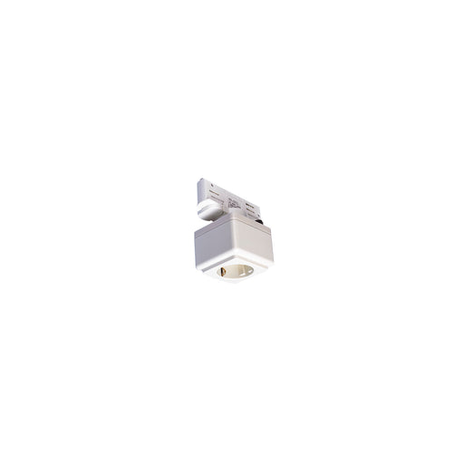 SLV SOCKET, for EUTRAC 240V 3-phase surface-mounted track, white