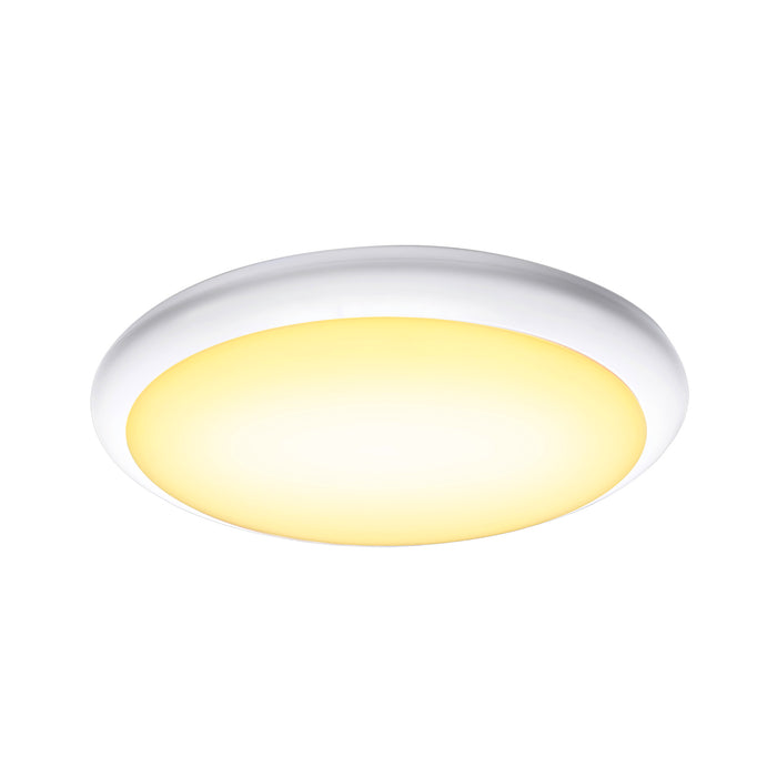 Back view product picture of SLV RUBA 16 CW, LED Outdoor surface-mounted wall and ceiling light, white, IP65, 3000/4000K