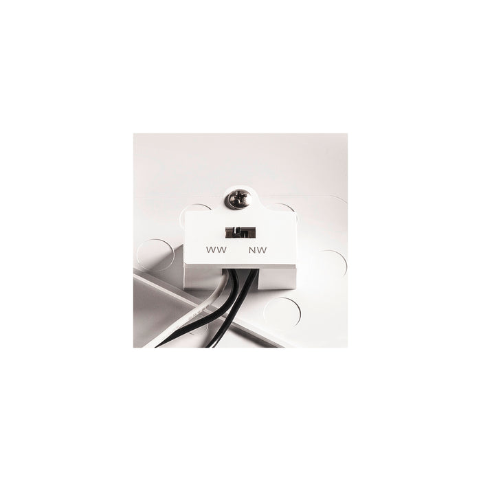 Bottom view product picture of SLV RUBA 16 CW, LED Outdoor surface-mounted wall and ceiling light, white, IP65, 3000/4000K