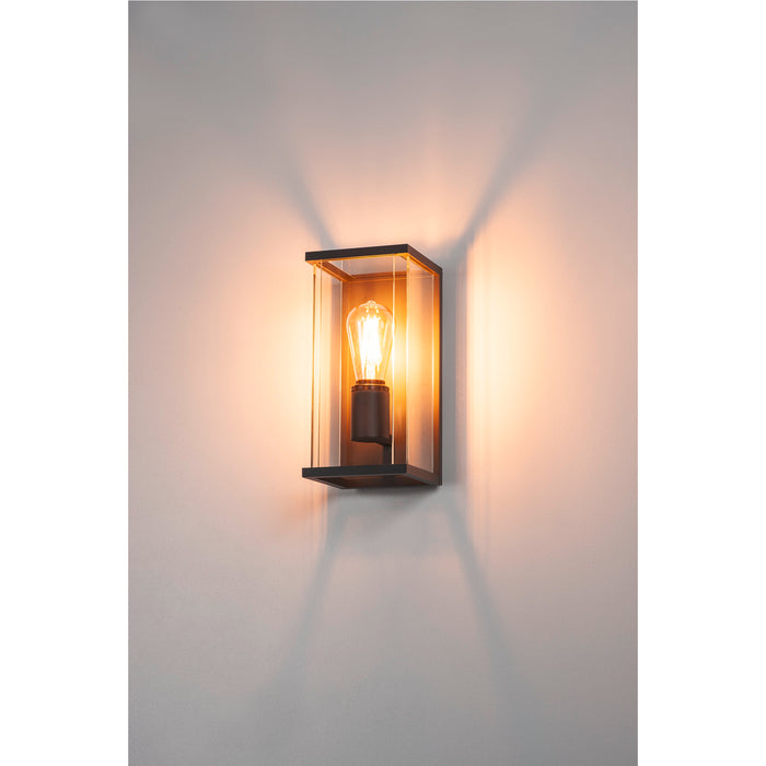 SLV 1002403 QUADRULO WL, E27 outdoor surface-mounted wall light, anthracite (MD02)