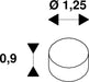 Dimensioned drawing of SLV TENSEO spacer set, mechanical, white