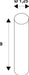 Dimensioned drawing of SLV TENSEO spacer set, mechanical, chrome