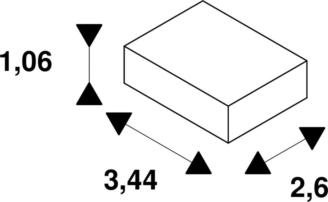 Dimensioned drawing of SLV Steel wire suspension for EUTRAC®, S-TRACK and 1 phase tracks, 5m, set of two