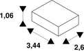 Dimensioned drawing of SLV Steel wire suspension for EUTRAC®, S-TRACK and 1 phase tracks, 5m, set of two