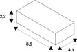 Dimensioned drawing of SLV LED driver, 5 - 8.4W 200mA