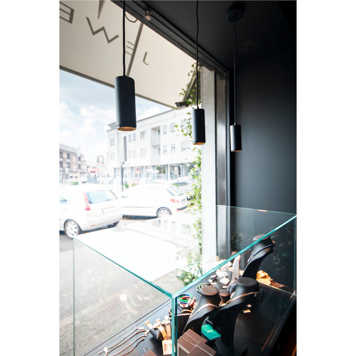 SLV 1004244 NUMINOS M PD, PHASE, Pendant light, pendant length 250 cm, 2700 K, 14 Watt, 60°, trailing edge, matt black (MD20)