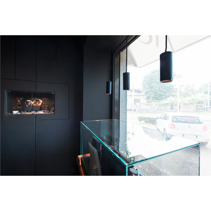SLV 1004244 NUMINOS M PD, PHASE, Pendant light, pendant length 250 cm, 2700 K, 14 Watt, 60°, trailing edge, matt black (MD02)