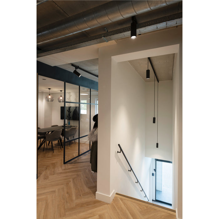 SLV 1004251 NUMINOS M PD, PHASE, Pendant light, pendant length 250 cm, 3000 K, 14 Watt, 36°, trailing edge, matt black (MD02)