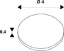 Dimensioned drawing of SLV NUMINOS® S, diffuser Wabe