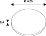 Dimensioned drawing of SLV NUMINOS® M, diffuser Wabe