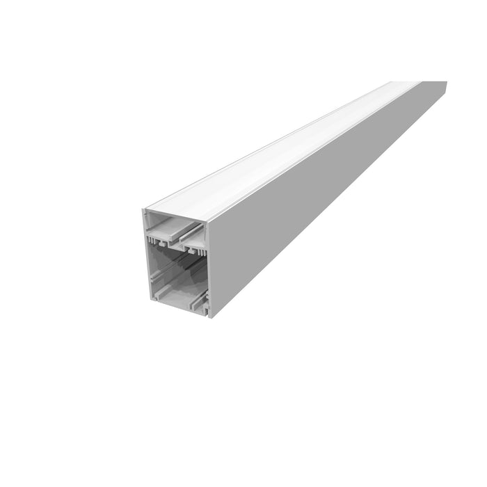Aluminum LED channel with a silver finish.