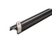 Black anodized aluminum LED channel with mounting bracket.