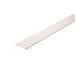 White aluminum J-channel trim with a smooth finish.