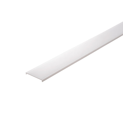 White plastic LED channel, surface mount.
