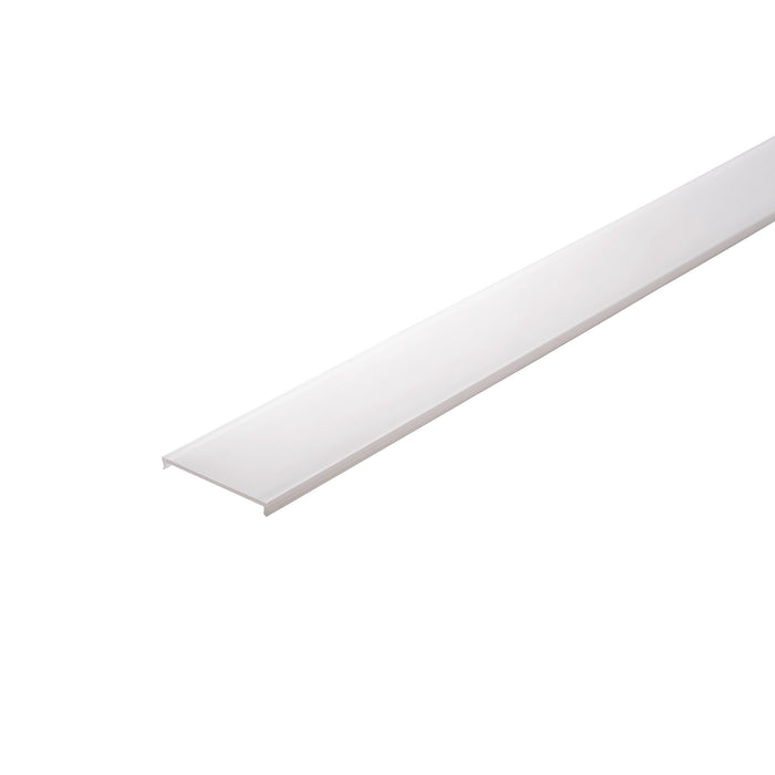 White plastic LED channel, surface mount.