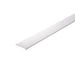 White plastic LED channel with a matte finish.