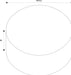 Technical drawing of a white, round object with dimensions 31.5 and 20.