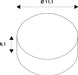 Dimensioned drawing of SLV Colourless QPAR111 GU10, transparent LED light, 8W 2700K CRI90 38°