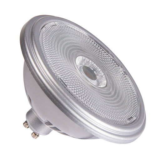 SLV Colourless QPAR111 GU10, silver LED light, 12.5W 2700K CRI90 60°