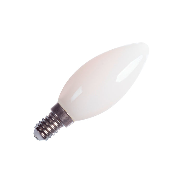 SLV Colourless C35 E14, Frosted LED light, 4.2W 2700K CRI90 320°